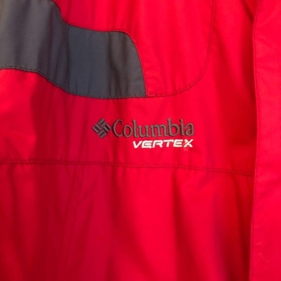EUC MENS Columbia Vertex Winter Jacket Red/Gray. Size Large. - Picture 3 of 7